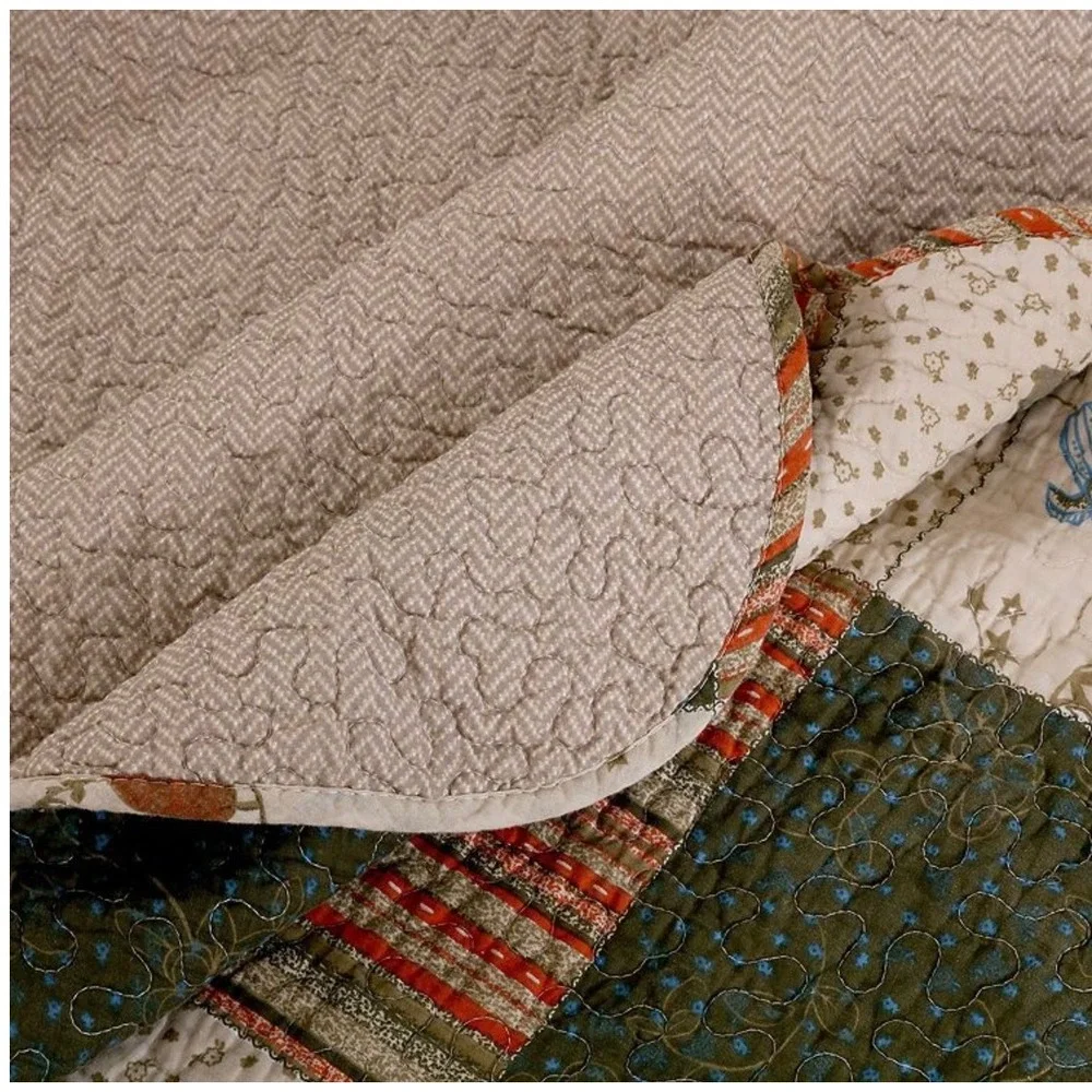 Greenland Home Fashions Sedona Patchwork Quilt King Set